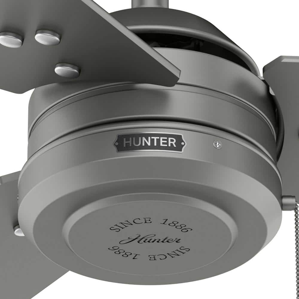 Matte Silver 44" Cassius Modern Industrial Ceiling Fan with WhisperWind Motor