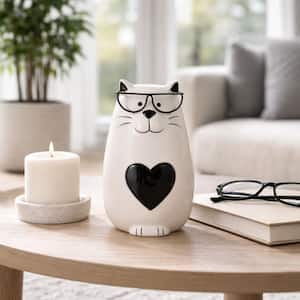 Liv & Skye Blue 5 in. x 8 in. Stoneware Novelty Sitting