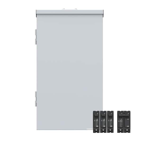 125 Amp 24-Space 48-Circuit Main Breaker Outdoor Plug-On Neutral Load Center Value Pack (PAM2412RPA)
