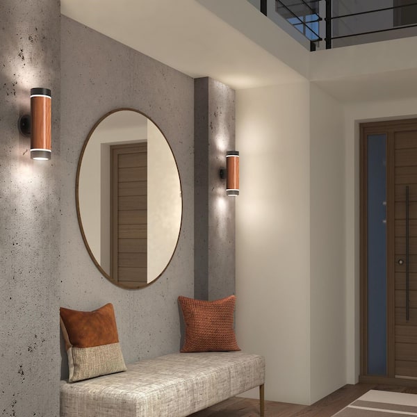 Artika C7 L Black/Wood Modern 3 CCT Integrated LED Exterior