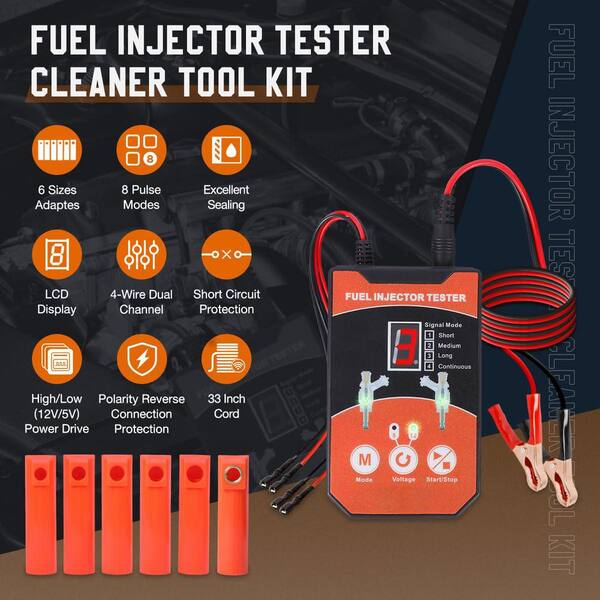 Oyezvary Universal Fuel Injector Tester Cleaner Kit w/ 6-Size