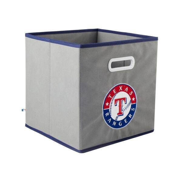 MyOwnersBox MLB STOREITS Texas Rangers 10-1/2 in. x 10-1/2 in. x 11 in. Grey Fabric Storage Drawer