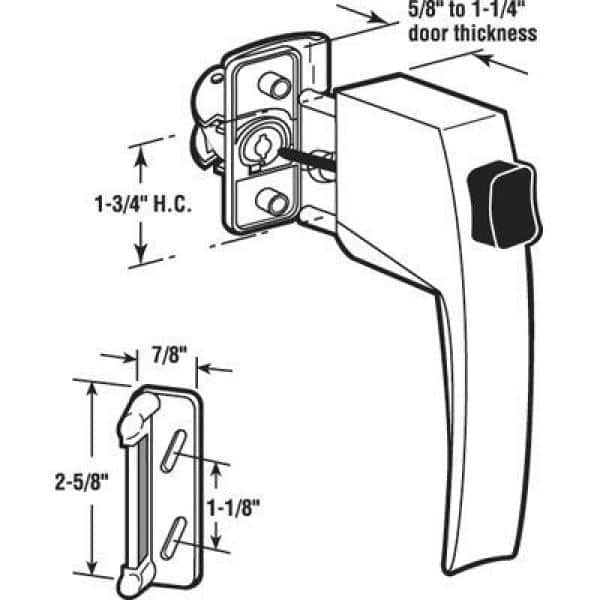 Installing the strike and aligning how to install push button latch on screen door