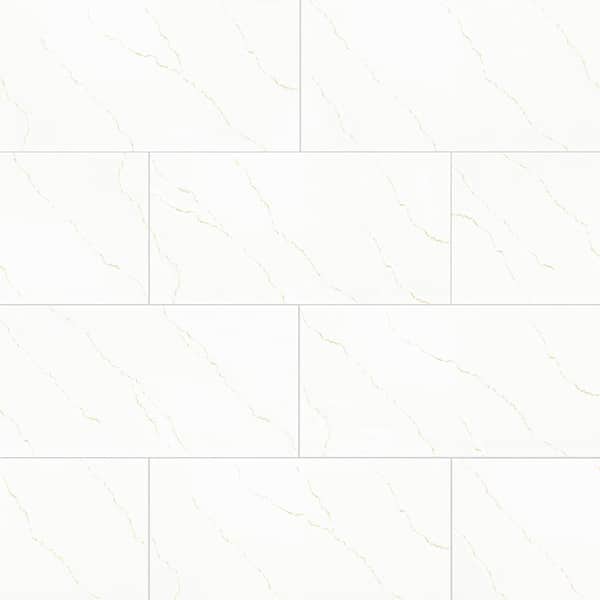 MSI Marcella Gold 12 in. x 24 in. Matte Porcelain Marble Look Floor and Wall Tile (16 sq. ft./Case)