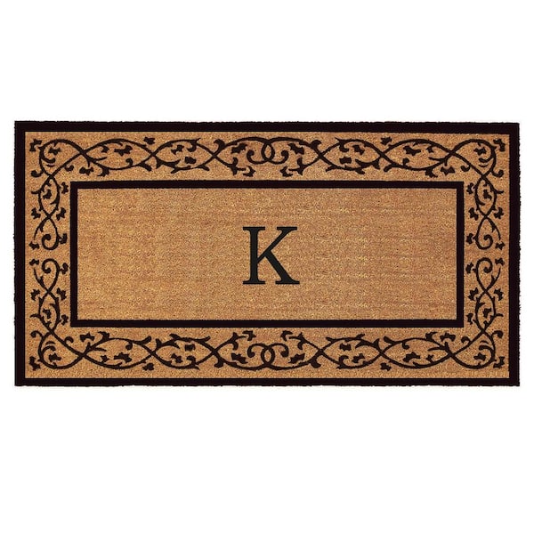 Calloway Mills Abbington Monogram Doormat 3' x 6' (Letter K)