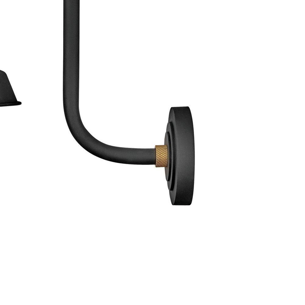 Textured Black Aluminum Outdoor Gooseneck Barn Light