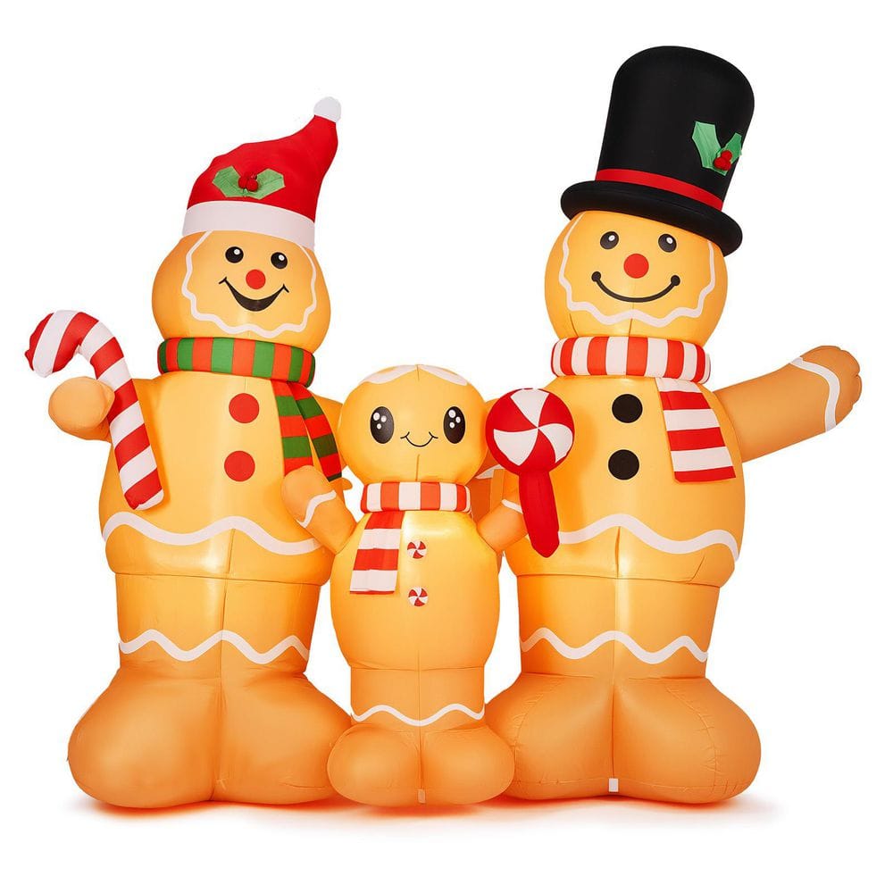 6.3 ft. x 6 ft. Pre-lit Gingerbread Man Family Christmas Inflatable price history on PriceWatchPro