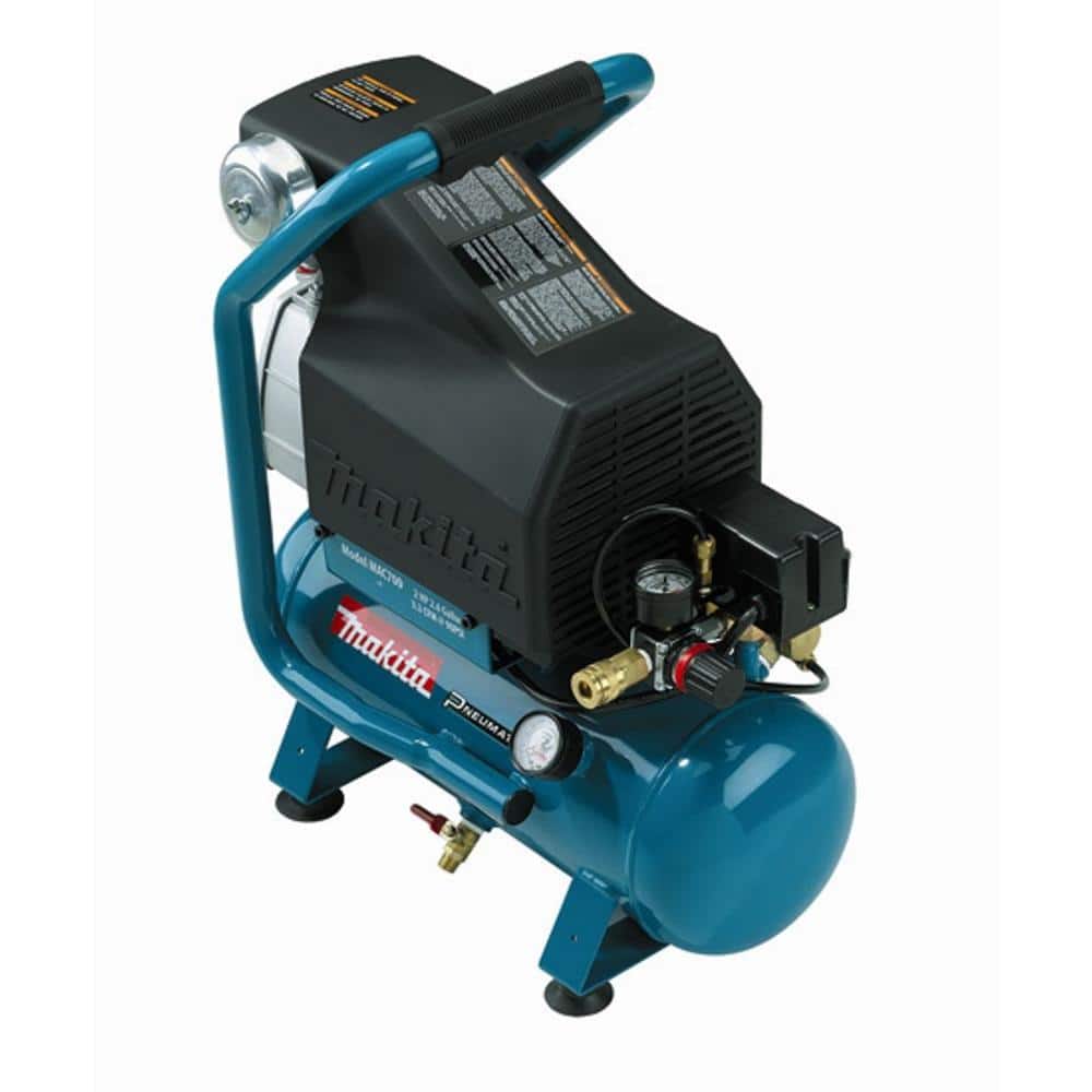 staart verkopen Feodaal Makita 2.6 Gal. 2 HP Portable Electrical Hot Dog Air Compressor MAC700 -  The Home Depot
