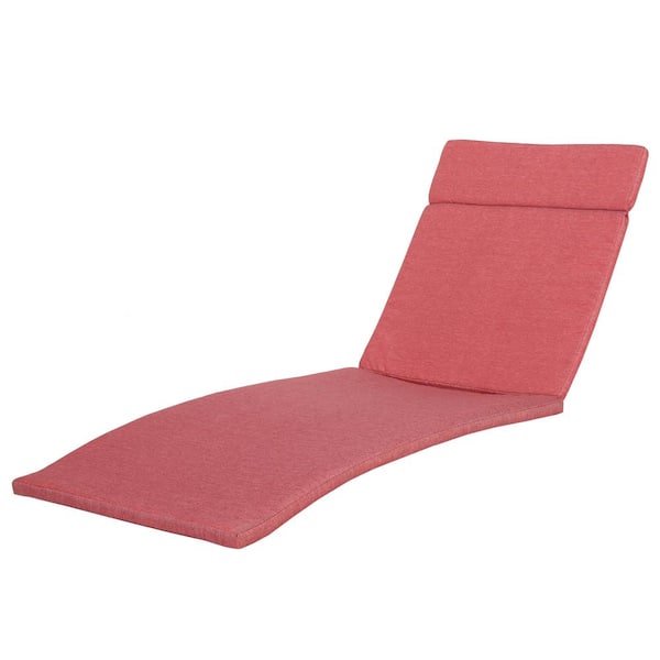 Salem Red Deep Seating Outdoor Patio Chaise Lounge Cushion (2-Pack)