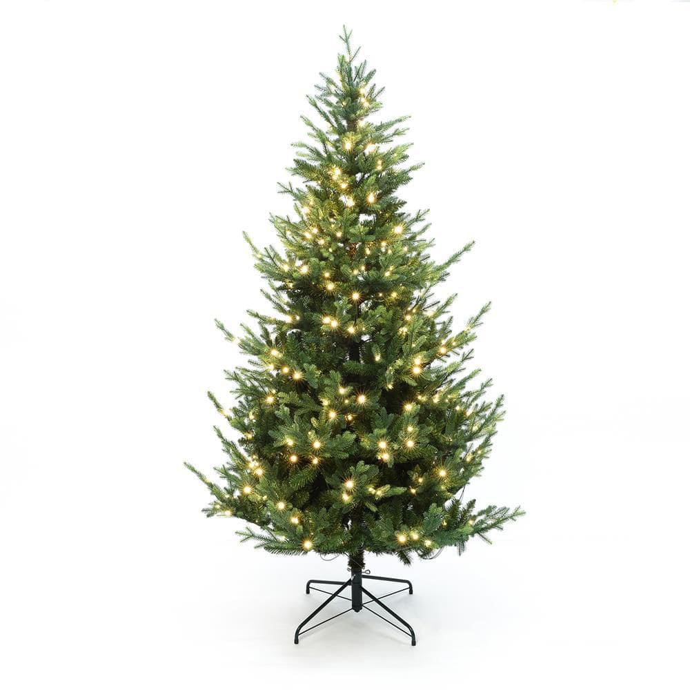 7 ft. PreLit Natural Upswept Pine Artificial Christmas Tree with Metal Stand price history on PriceWatchPro