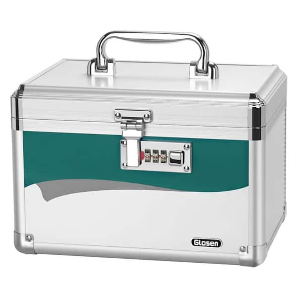 Angel Sar 10 in. W x 6.7 in. D x 6.7 in. H Outdoor Storage Cabinet with Combination Lock