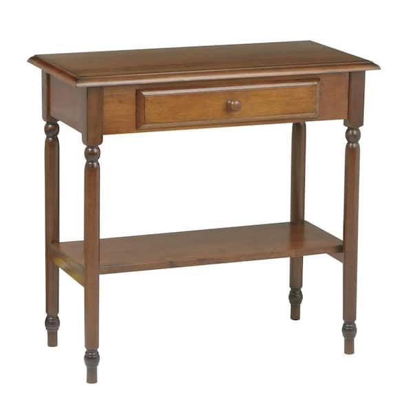 OSPdesigns Knob Hill Antique Cherry Storage Console Table