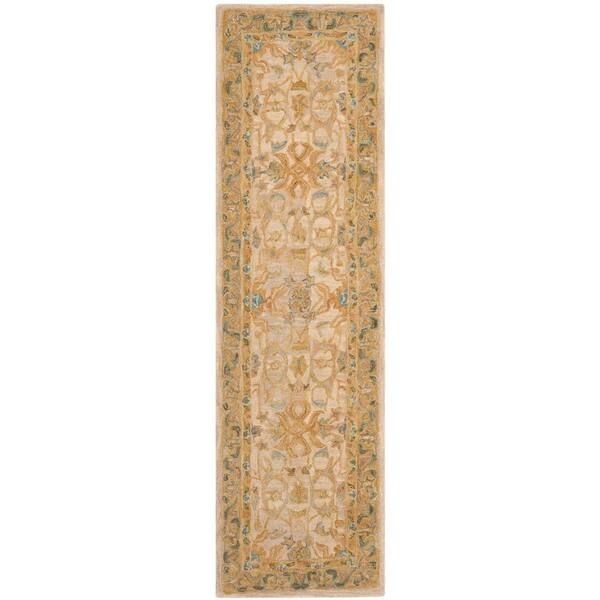 5' x 8' Safavieh Anatolia Collection AN576B Handmade Traditional Oriental Premium Wool Area Rug Ivory Brown 
