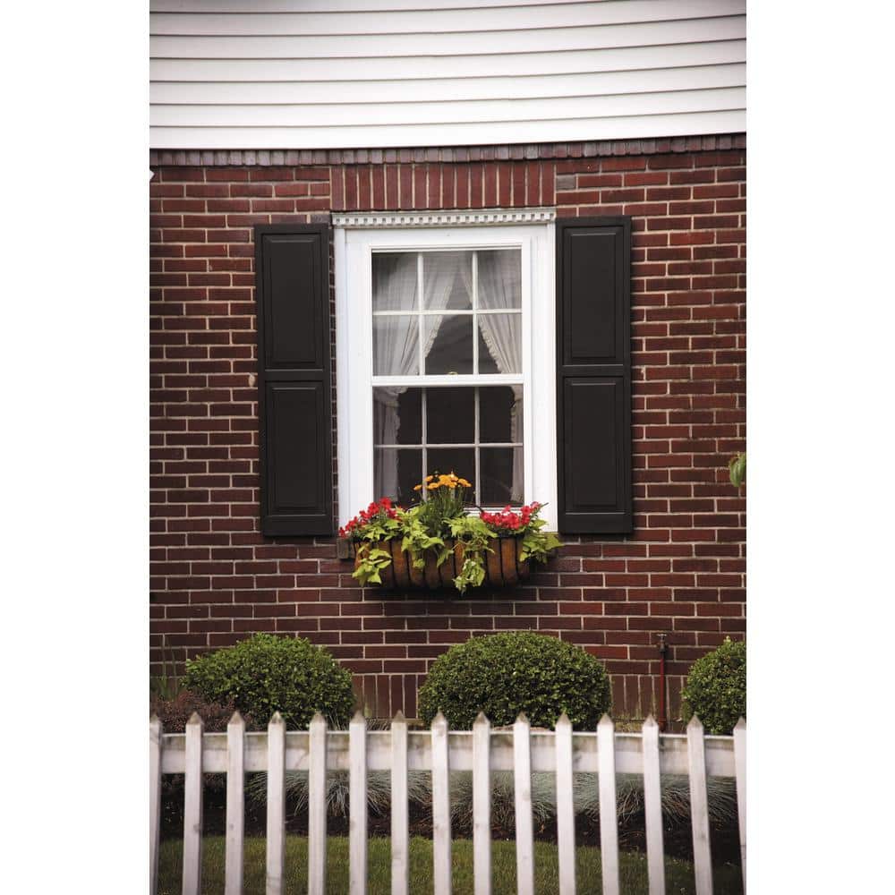 47" White Pine Raised Panel Exterior Window Shutters
