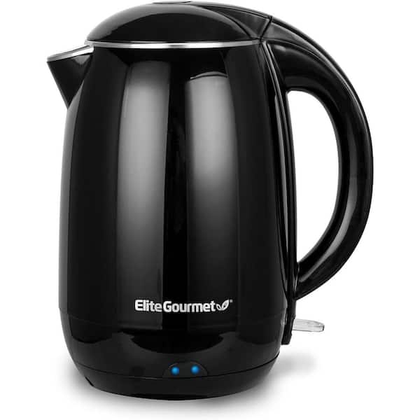 Elite Gourmet 1.8 l Cool-Touch Elcteric Kettle with Stainless Steel Interior, Black