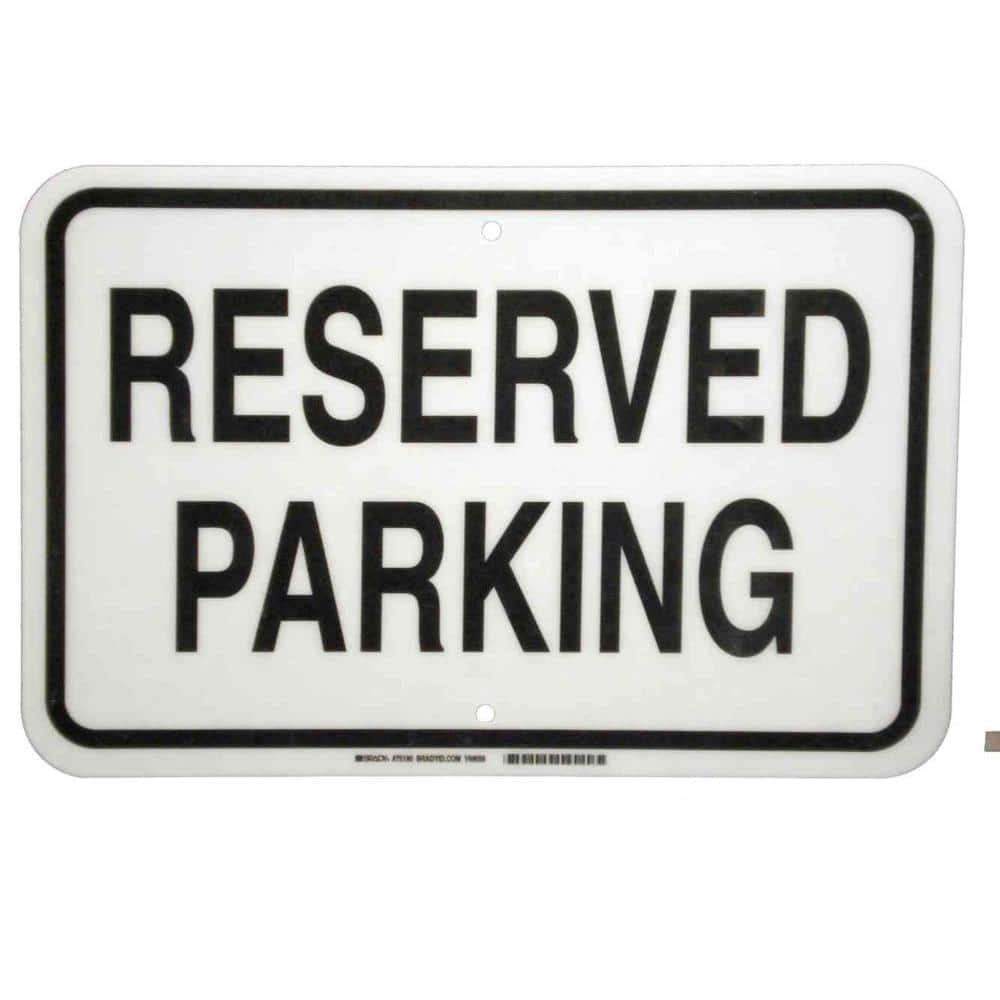 Brady 75190 Parking sign,12h,18w,fiberglass