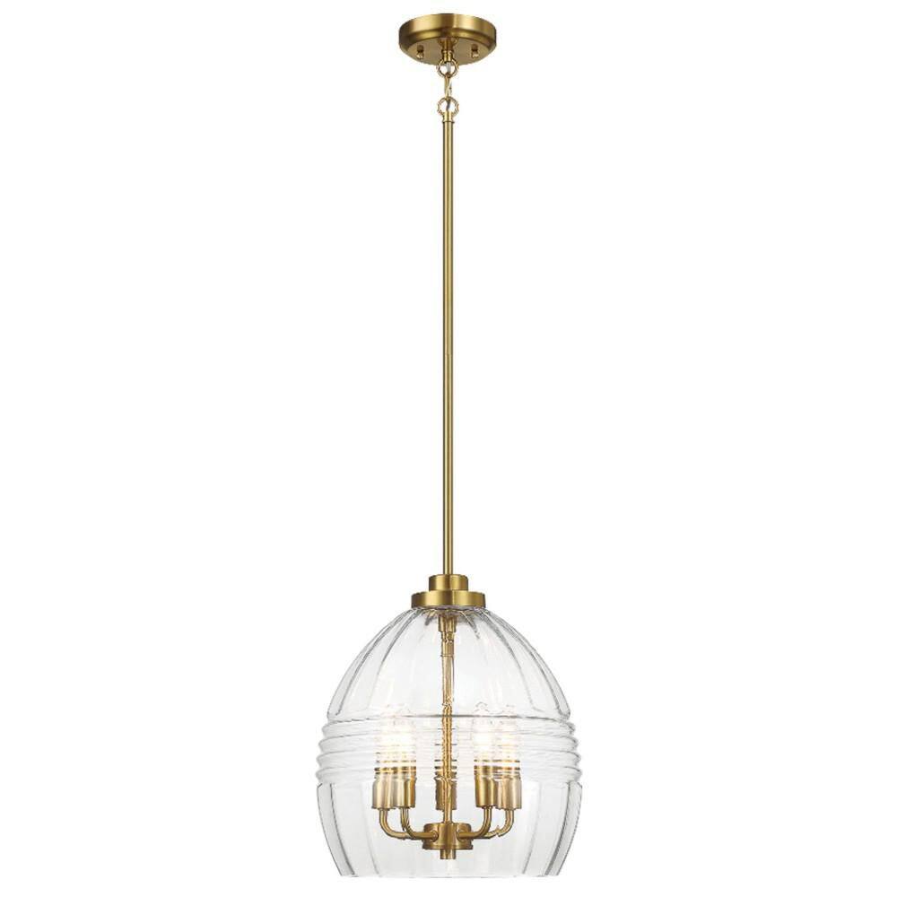 13 in. Gold Modern Gold Chandeliers, 3 Candle Lights Pendant With Clear Glass Shade Pendant for Living Room, Kitchen price history on PriceWatchPro