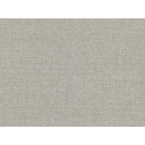 Chiang Grey Grasscloth Peelable Wallpaper (Covers 72 sq. ft.)