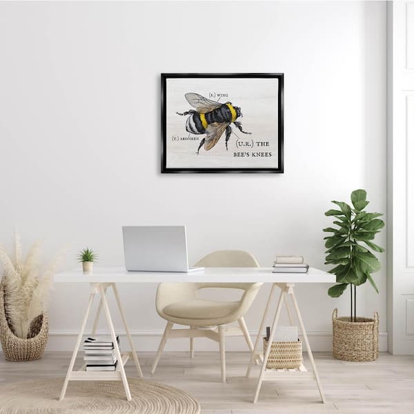 The Stupell Home Decor Collection Honey Bee Farm Textured Word