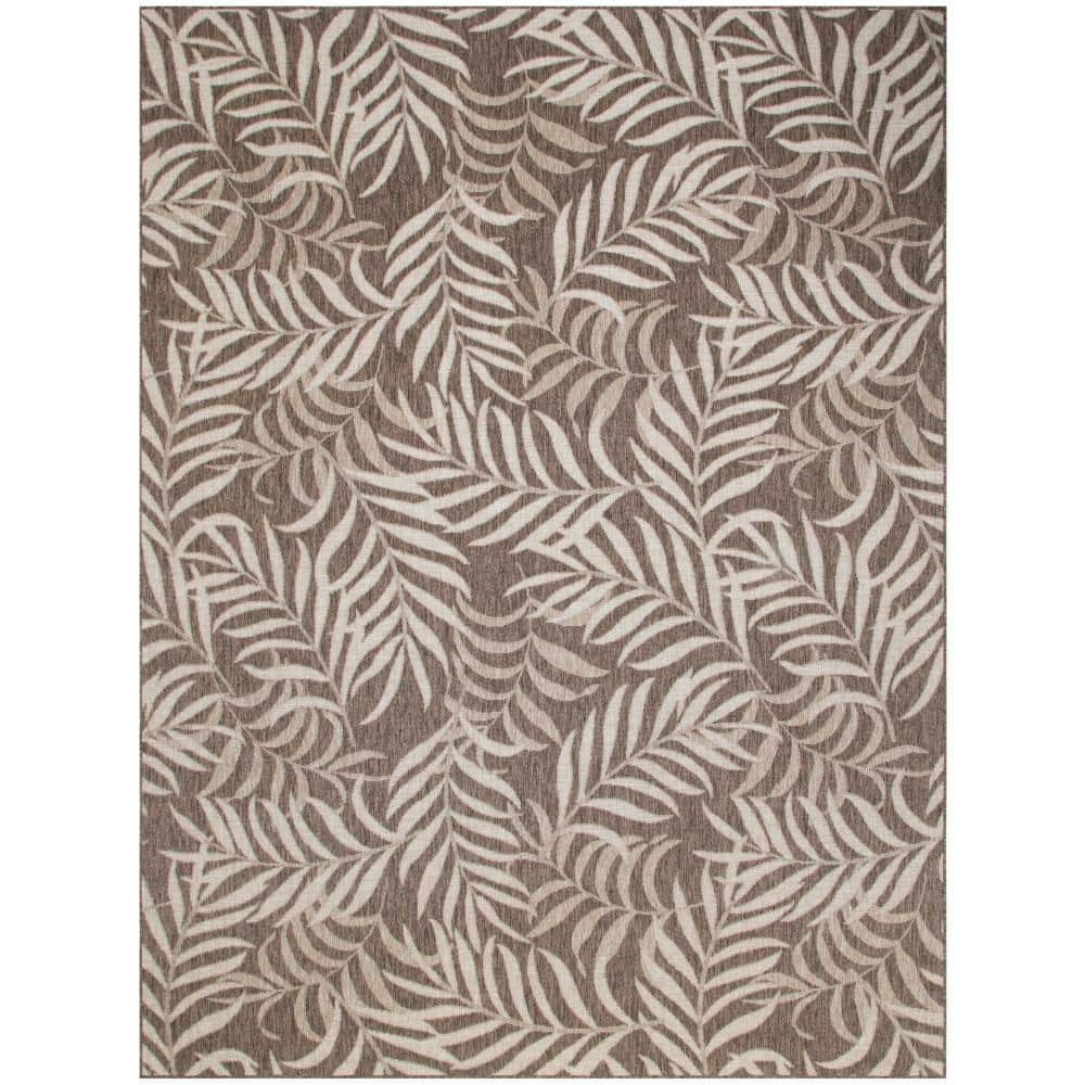 Garden Oasis Mocha 9 ft. x 12 ft. Nature-inspired Contemporary Area Rug price history on PriceWatchPro