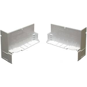 4-1/8 in. White PVC End Caps for SureSill Sloped Sill Pans (20 Pairs)