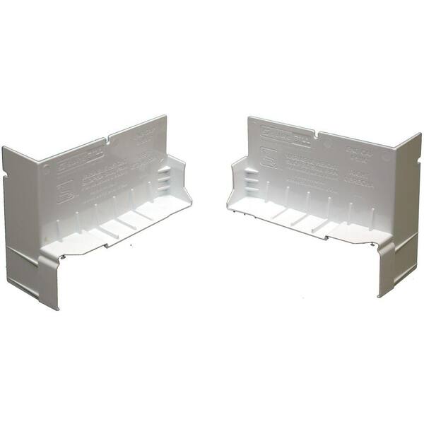 SureSill 4-9/16 in. White PVC End Caps for SureSill Sloped Sill Pans (20 Pairs)