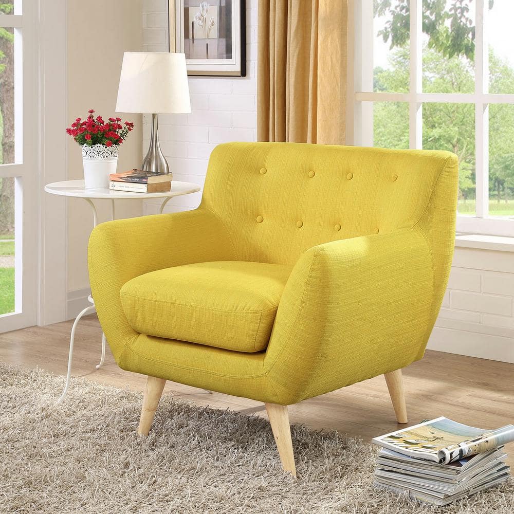 MODWAY Remark Sunny Upholstered Armchair EEI1631SUN The Home Depot