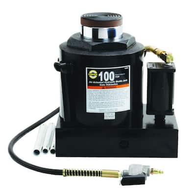 100-Ton Hydraulic Air Actuated Bottle Jack