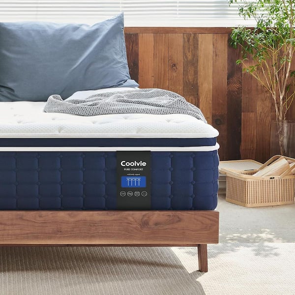 12 in. Memory Foam Queen Mattress and Hybrid Construction Individual Pocket Springs with Cooler Sleep and Support