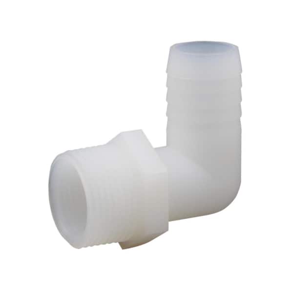 Everbilt 3/4 in. Barb x 3/4 in. MIP 90-Degree Nylon Elbow Adapter Fitting