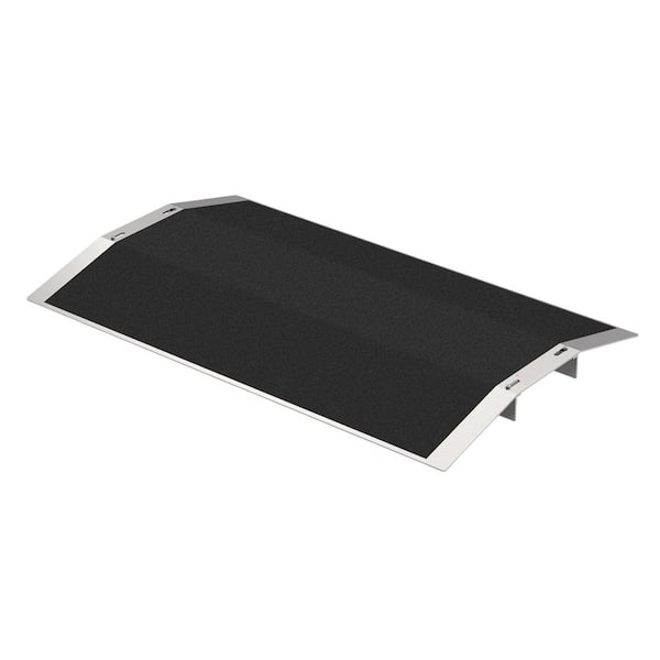 27.6L x 1.6H x 17 in. Aluminum Wheelchair Threshold Ramp Non-Slip