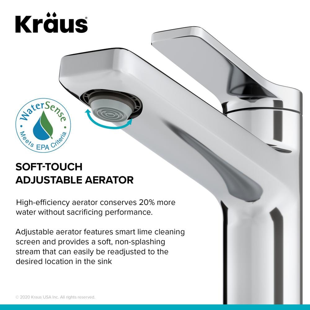Indy 6.25" Polished Chrome Single-Handle Bathroom Faucet