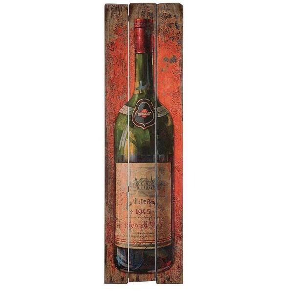 Unbranded 59.75 in. H x 16.75 in. W Wood Wine Bottle Wall Plaque