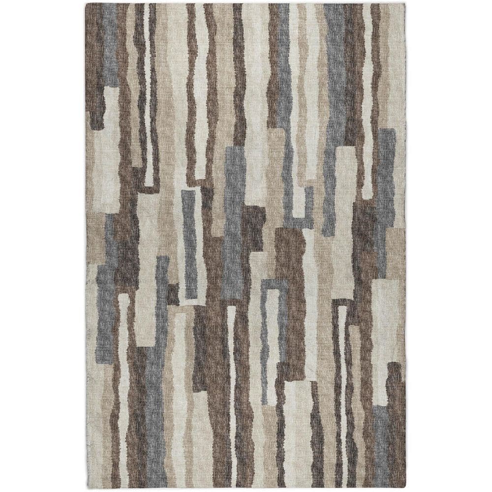 Dream Shag Premium Machine Washable Abstract ADS78 Earth 5 ft. x 7 ft. 6 in. Area Rug price history on PriceWatchPro