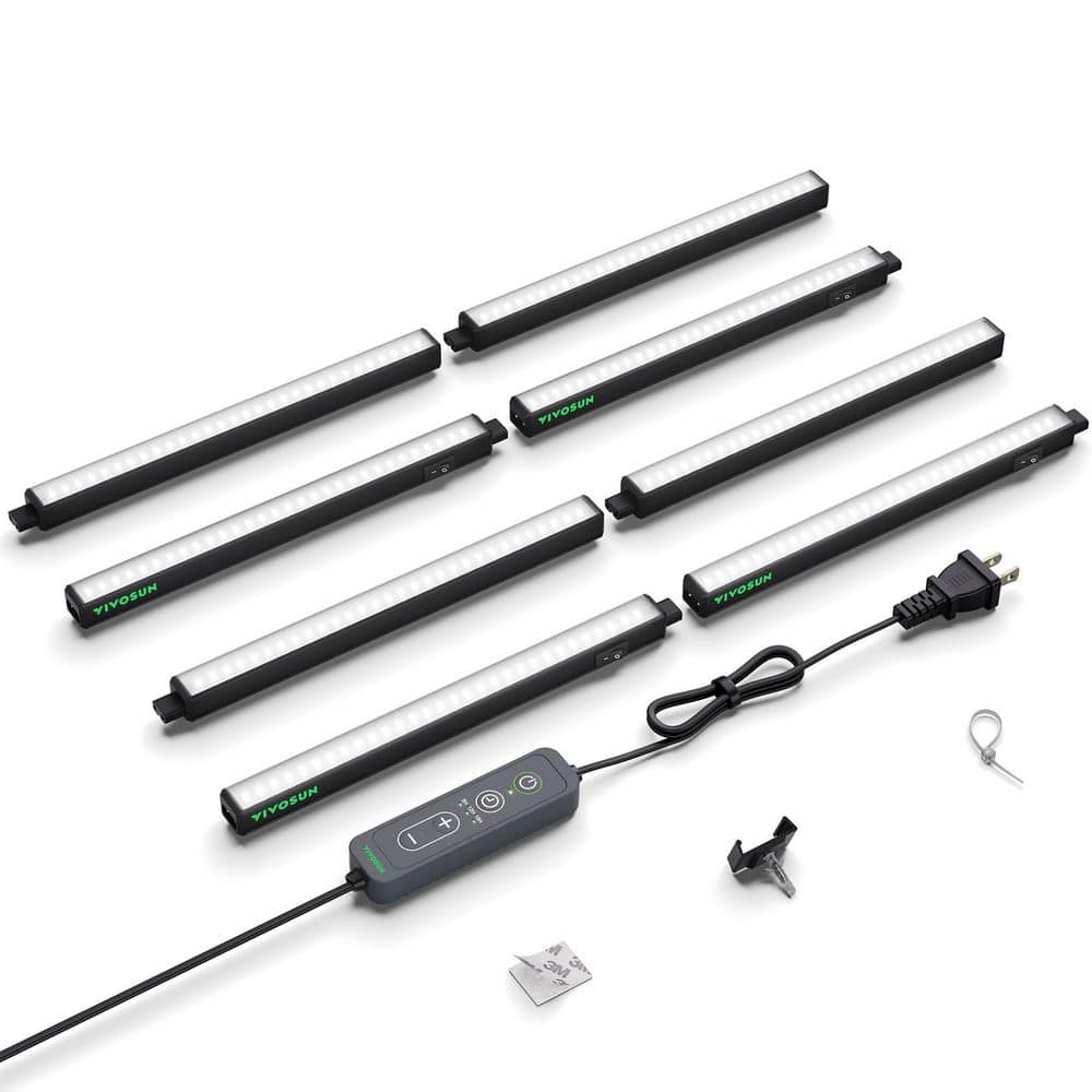VIVOSUN 1 ft. 56W Full Spectrum T5 LED Grow Light Strip with Timer