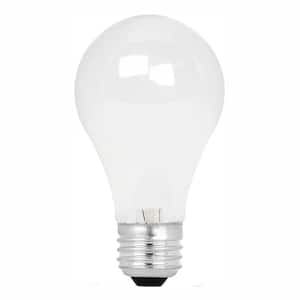 60-Watt Equivalent Warm White (3000K) A19 Dimmable Energy Saver Frosted Halogen Light Bulb (96-Pack)