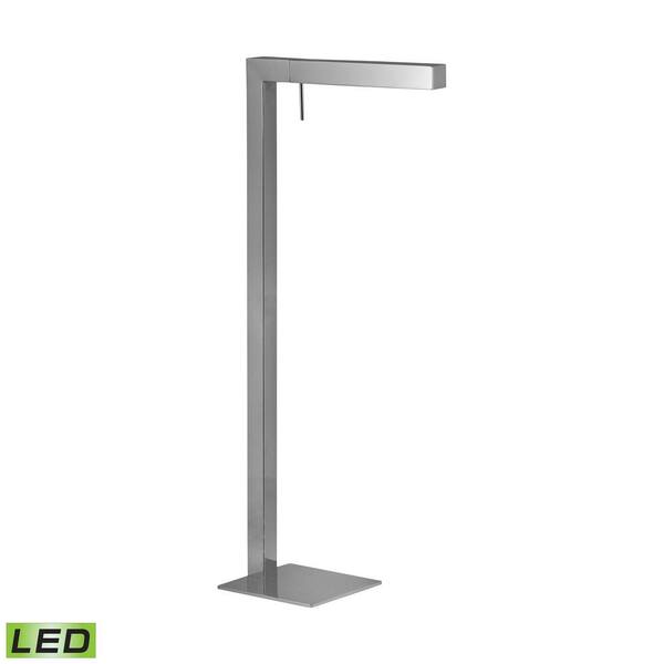 Titan Lighting 48 in. Chrome LED Floor Lamp