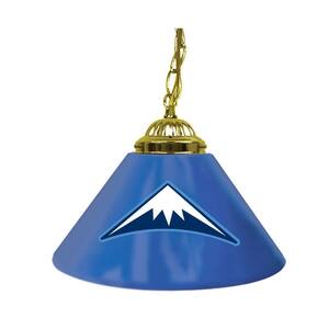 Denver Nuggets NBA 14 in. Single Shade Gold Hanging Lamp