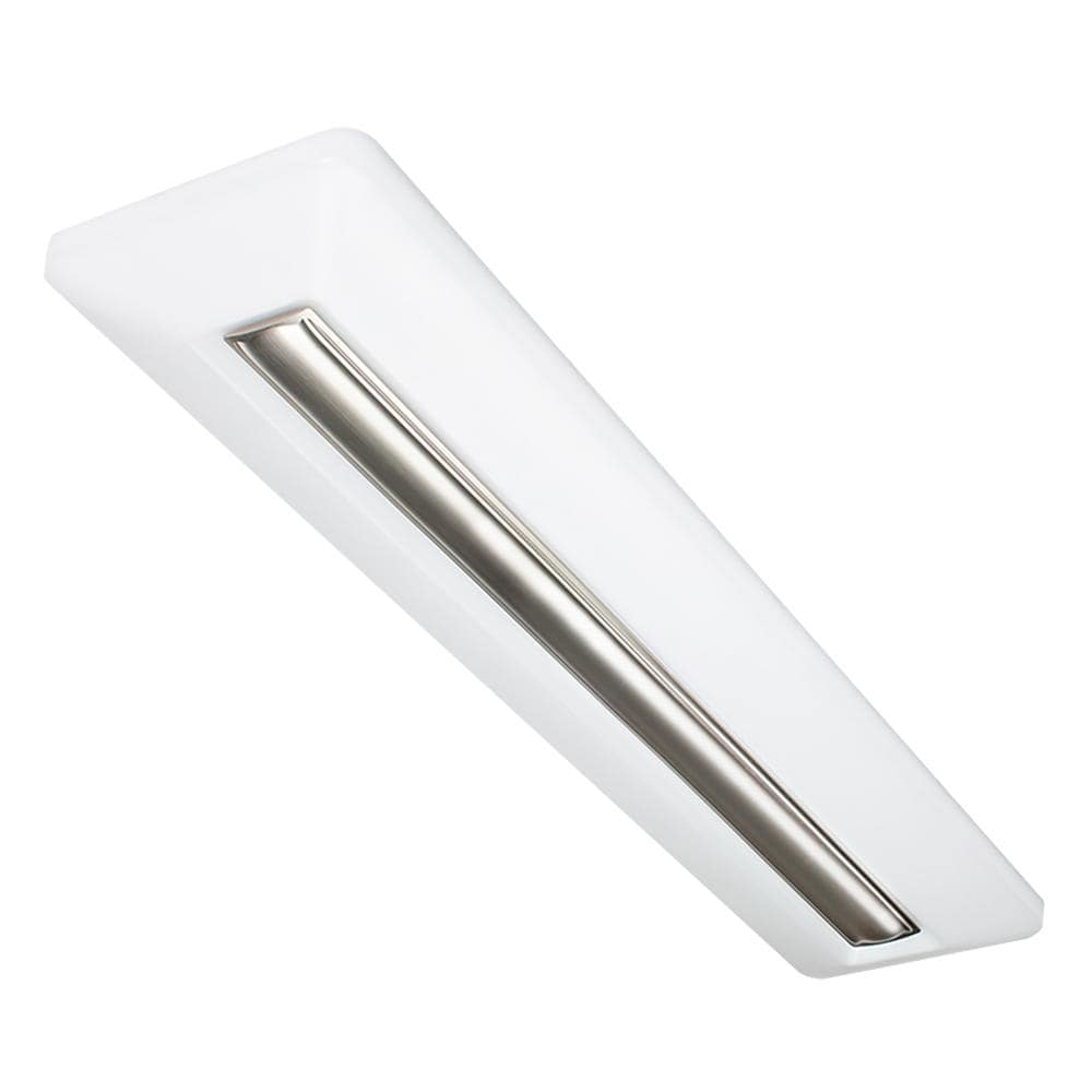 4 ft. White Adjustable CCT Linear LED Flush Mount with Night Light Optional
