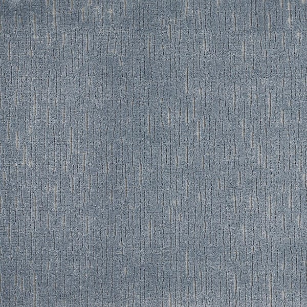 Natural Harmony 9 in. x 9 in. Texture Carpet Sample - Trenches - Color Slate