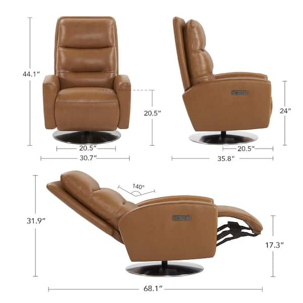 Spruce & Spring Sophie Saddle Genuine Leather 270° Swivel