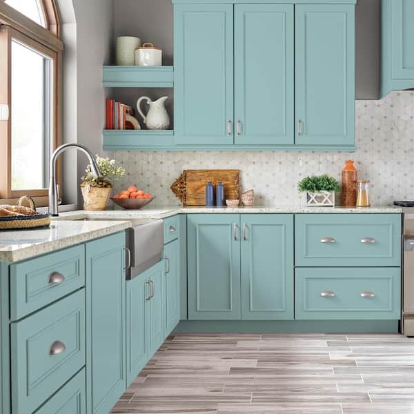 1 gal. #PPU13-10 Ocean Boulevard Satin Enamel Interior/Exterior Cabinet, Door & Trim Paint