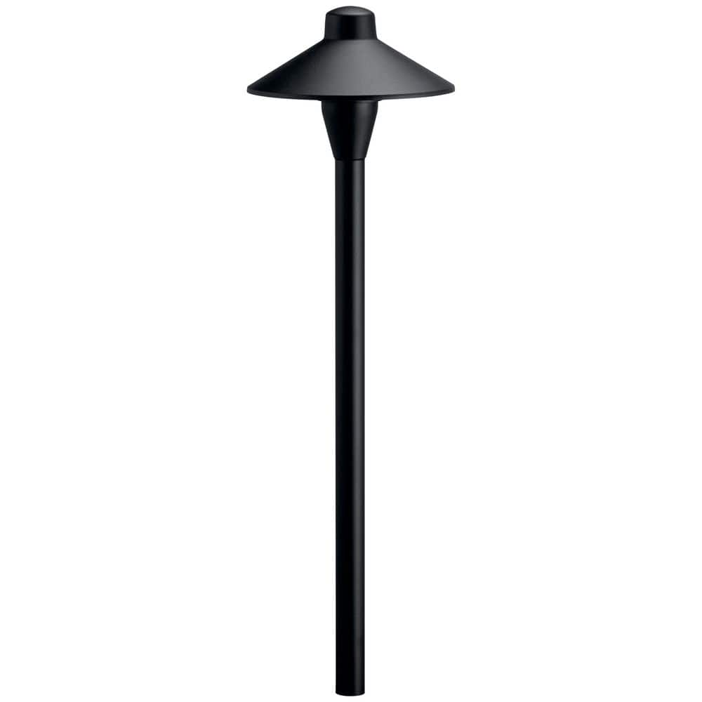 KICHLER Low Voltage 6.75 in. Textured Black Hardwired Weather Resistant ...