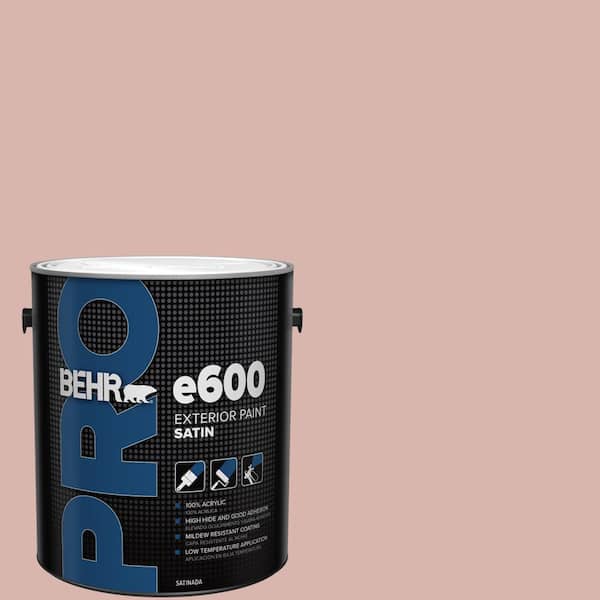 BEHR PRO 1 gal. #170E-3 Bridal Rose Satin Exterior Paint