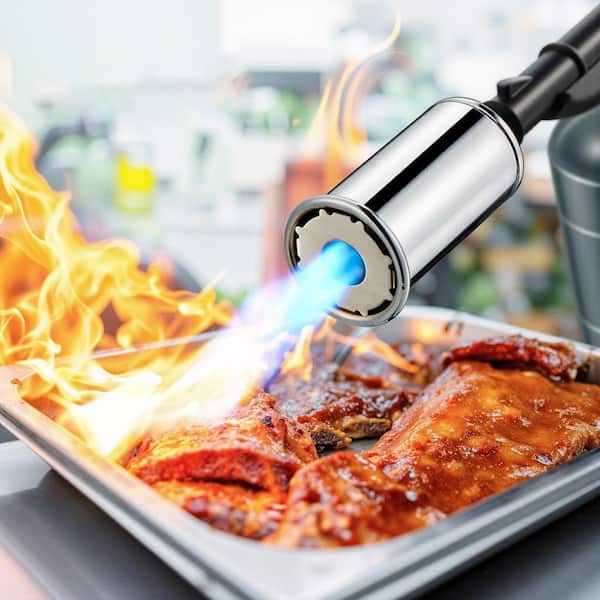 JFVKAF Propane Stainless Steel Cooking Torch with Adjustable Flame