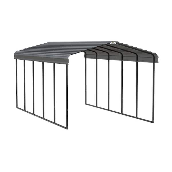 Arrow 12 ft. x 24 ft. x 9 ft. Charcoal Carport