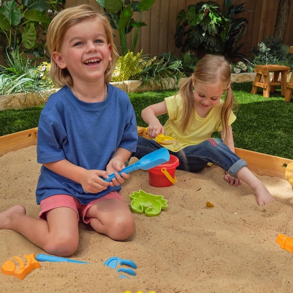 KidKraft 58-4/5 in. x 58-4/5 in. x 8.38 in. Backyard Square