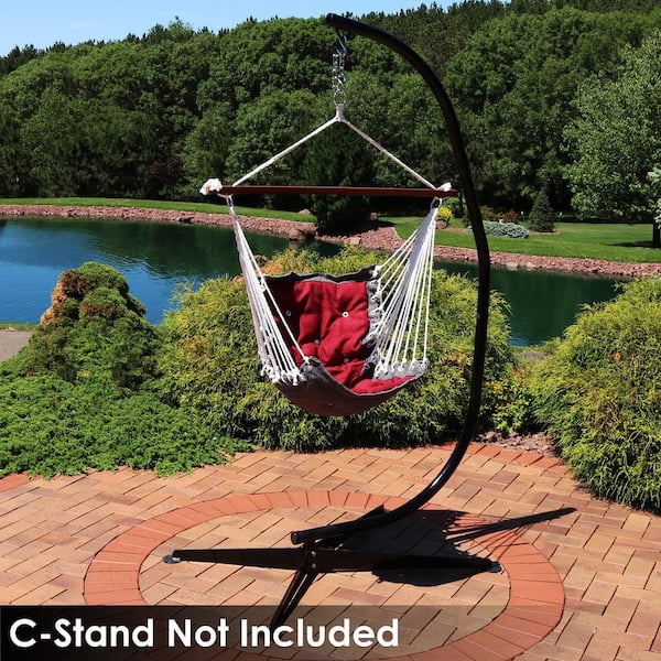 red hammock swing