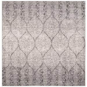 Madison Gray/Ivory 4 ft. x 4 ft. Square Area Rug