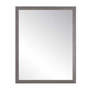 22.5 in. W x 45.5 in. H Rectangle Framed Charcoal Gray Mirror